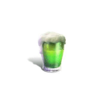 สัญลักษณ์แก้วเบียร์สีเขียว